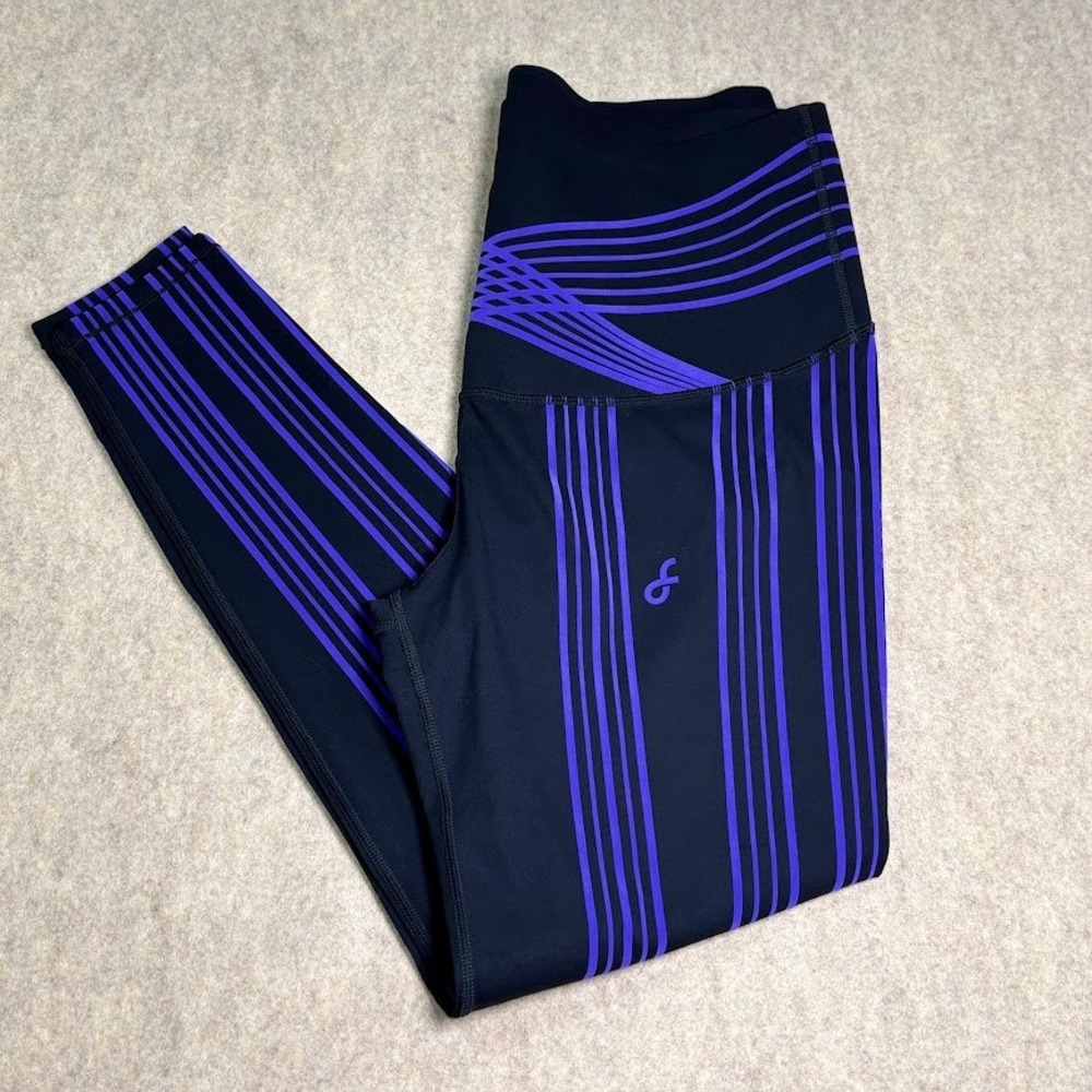 Fanka PowerBand Resistance High Intensity Leggings Wm 16 Blk/Purple Full Length